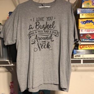 Gray bushel and peck T-shirt